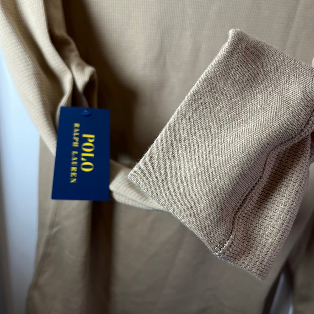 •NWT• POLO Ralph Lauren Tan long sleeve sleepwear in Large - Picture 7 of 12